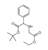 Ethyl N-{2-[(2-methyl-2-propanyl)oxy]-2-oxo-1-phenylethyl}glycina te结构式