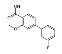 4-(3-fluorophenyl)-2-methoxybenzoic acid Structure