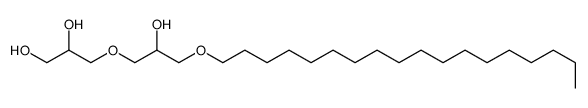 3-(2-hydroxy-3-octadecoxypropoxy)propane-1,2-diol结构式