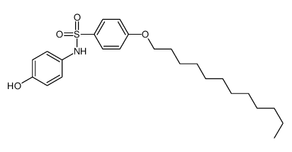 4-dodecoxy-N-(4-hydroxyphenyl)benzenesulfonamide Structure