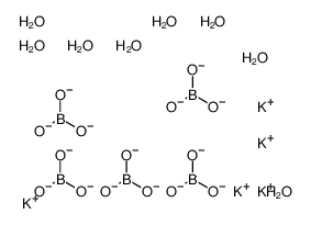 pentapotassium,pentaborate,octahydrate Structure