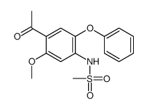 2-甲氧基-4-甲磺酰胺基-5-苯氧基苯乙酮结构式
