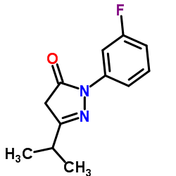 2-(3-Fluorophenyl)-5-isopropyl-2,4-dihydro-3H-pyrazol-3-one structure