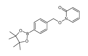 1-((4-(4,4,5,5-tetramethyl-1,3,2-dioxaborolan-2-yl)benzyl)oxy)pyridin-2(1H)-one结构式