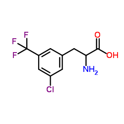 3-CHLORO-5-(TRIFLUOROMETHYL)-DL-PHENYLALANINE Structure