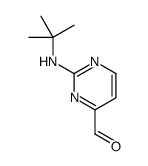 2-(tert-butylamino)pyrimidine-4-carbaldehyde Structure