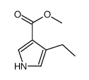 4-乙基-1H-吡咯-3-羧酸甲酯结构式