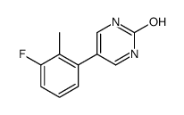 5-(3-fluoro-2-methylphenyl)-1H-pyrimidin-2-one结构式