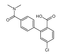 4-chloro-2-[4-(dimethylcarbamoyl)phenyl]benzoic acid结构式