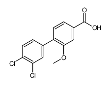 4-(3,4-dichlorophenyl)-3-methoxybenzoic acid结构式