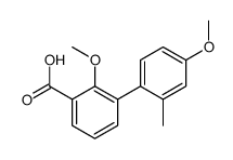 2-methoxy-3-(4-methoxy-2-methylphenyl)benzoic acid结构式