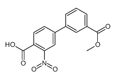 4-(3-methoxycarbonylphenyl)-2-nitrobenzoic acid Structure