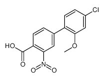 4-(4-chloro-2-methoxyphenyl)-2-nitrobenzoic acid结构式