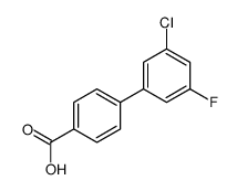 4-(3-chloro-5-fluorophenyl)benzoic acid结构式