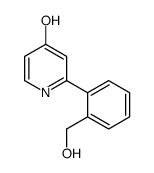 2-[2-(hydroxymethyl)phenyl]-1H-pyridin-4-one结构式