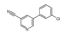 5-(3-chlorophenyl)pyridine-3-carbonitrile结构式