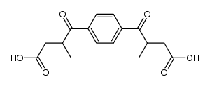 1,4-bis(3-carboxy-2-methylpropionyl)benzene Structure