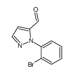 1-(2-BROMOPHENYL)-1H-PYRAZOLE-5-CARBALDEHYDE结构式