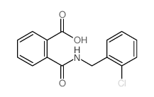 2-{[(2-Chlorobenzyl)amino]carbonyl}benzoic acid结构式