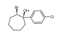 trans-1-(4-chlorophenyl)-2-bromocycloheptanol Structure