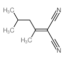 2-(4-methylpentan-2-ylidene)propanedinitrile结构式