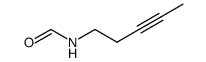 N-(pent-3-yn-1-yl)formamide结构式