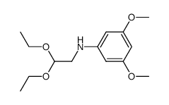 N-(3,5-dimethoxyphenyl)-2-aminoacetaldehyde diethylacetal结构式