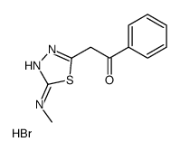 2-[5-(methylamino)-1,3,4-thiadiazol-2-yl]-1-phenylethanone,hydrobromide Structure