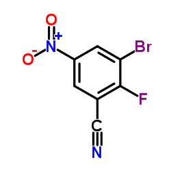 Benzonitrile, 3-bromo-2-fluoro-5-nitro- picture