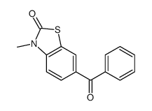 6-benzoyl-3-methyl-1,3-benzothiazol-2-one结构式