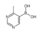 B-(4-Methyl-5-pyrimidinyl)Boronic acid Structure
