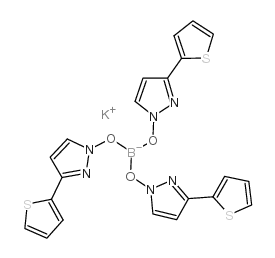 hydrotris(3-(2-thienyl)pyrazol-1-yl)borate potassium salt Structure