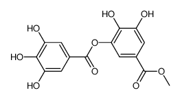 methyl 3,4-dihydroxy-5-(3,4,5-trihydroxybenzoyl)oxybenzoate结构式