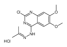 2-chloro-6,7-dimethoxy-N-(propan-2-ylideneamino)quinazolin-4-amine,hydrochloride结构式