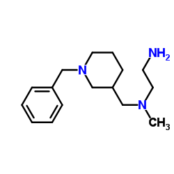 N-[(1-Benzyl-3-piperidinyl)methyl]-N-methyl-1,2-ethanediamine结构式