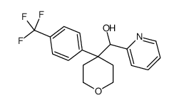 pyridin-2-yl-[4-[4-(trifluoromethyl)phenyl]oxan-4-yl]methanol结构式