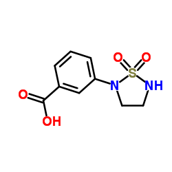 3-(1,1-Dioxido-1,2,5-thiadiazolidin-2-yl)benzoic acid结构式