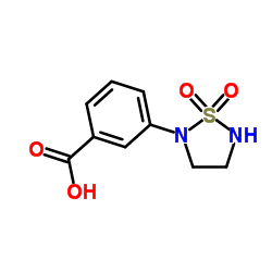 3-(1,1-Dioxido-1,2,5-thiadiazolidin-2-yl)benzoic acid Structure