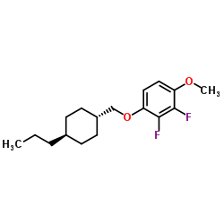 2,3-Difluoro-4-[(trans-4-propylcyclohexyl)methoxy]anisole Structure