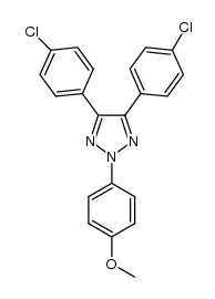 4,5-bis(4-chlorophenyl)-2-(4-methoxyphenyl)-2H-1,2,3-triazole结构式