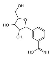3-(1-deoxyribofuranosyl)benzamide结构式