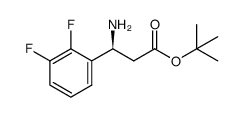 tert-butyl (S)-3-amino-3-(2',3'-difluorophenyl)propanoate Structure