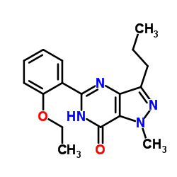 5-(2-Ethoxyphenyl)-1-methyl-3-propyl-1,6-dihydro-7H-pyrazolo[4,3-d]-7-pyrimidinone structure