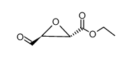 Oxiranecarboxylic acid, 3-formyl-, ethyl ester, (2S-trans)- (9CI) Structure