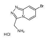 (7-bromo-[1,2,4]triazolo[4,3-a]pyridin-3-yl)methanamine,hydrochloride Structure