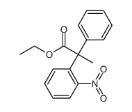 ethyl 2-(2-nitrophenyl)-2-phenylpropanoate Structure