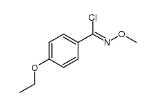 4-ethoxy-N-methoxybenzimidoyl chloride结构式