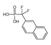 [difluoro(naphthalen-2-yl)methyl]phosphonic acid结构式