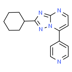 2-cyclohexyl-7-(pyridin-4-yl)[1,2,4]triazolo[1,5-a]pyrimidine Structure