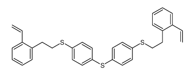 1-ethenyl-2-[2-[4-[4-[2-(2-ethenylphenyl)ethylsulfanyl]phenyl]sulfanylphenyl]sulfanylethyl]benzene结构式